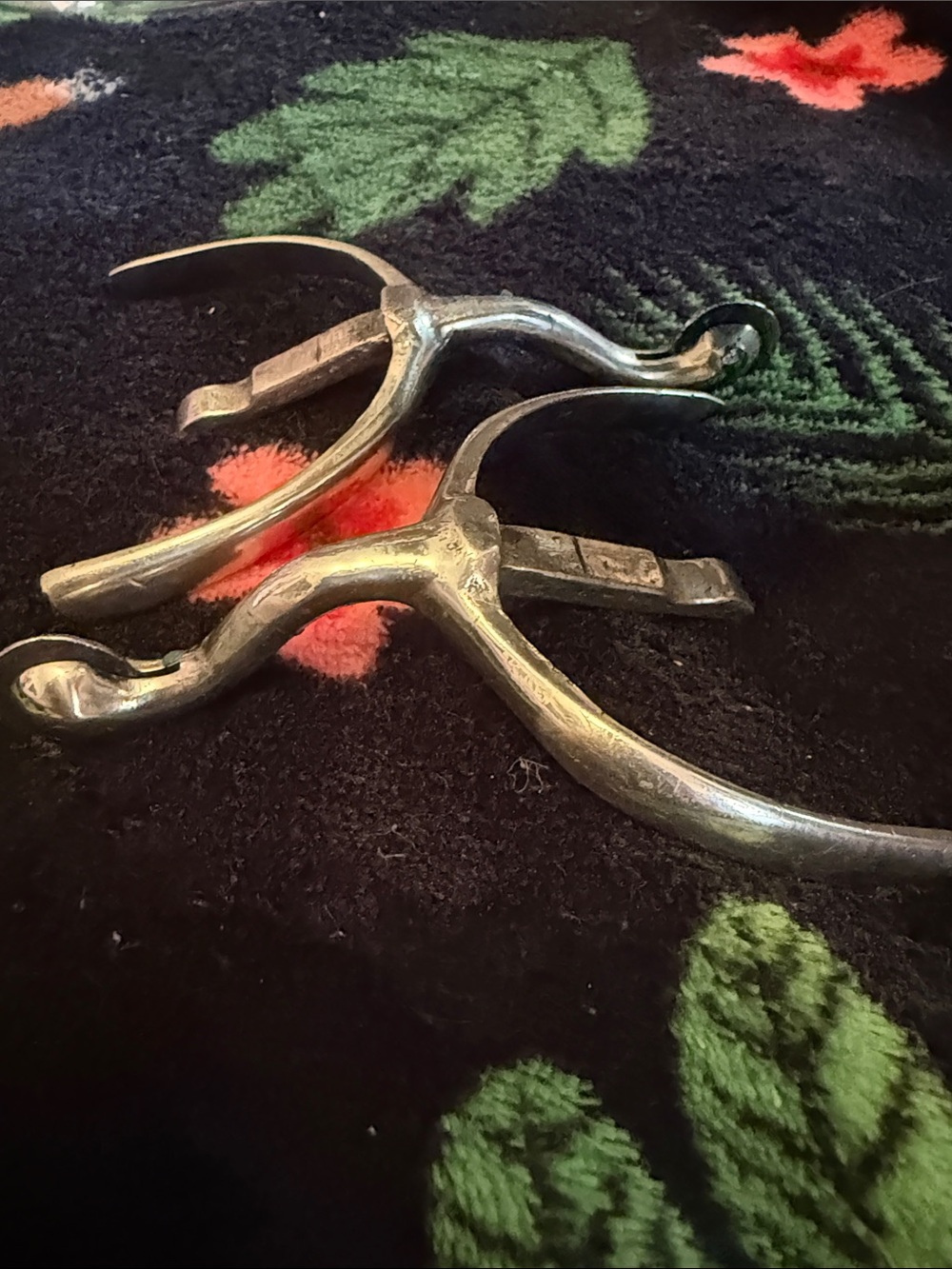 Men's Silver Tone Metal Spurs - Classic Equestrian Accessory made in England